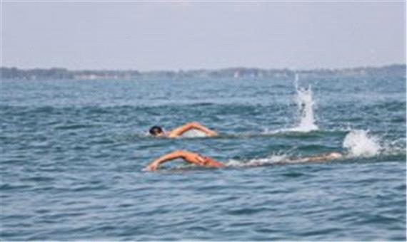 حضور شناگران جزیره کیش در مسابقات چهار مرحله ای  لیگ شنای آبهای آزاد کشور