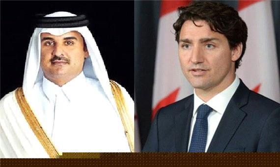 تماس نخست‌وزیر کانادا با امیر قطر