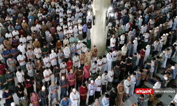 تصاویری از برگزاری نماز عید فطر در اندونزی