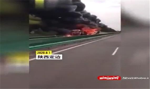 انفجار شدید تانکر حمل سوخت در چین