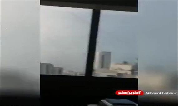 ویدئویی از داخل یک ساختمان نزدیک محل انفجار شدید در بیروت