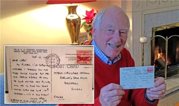 کارت پستال سرگردان پس از 66 سال به دست صاحبش رسید