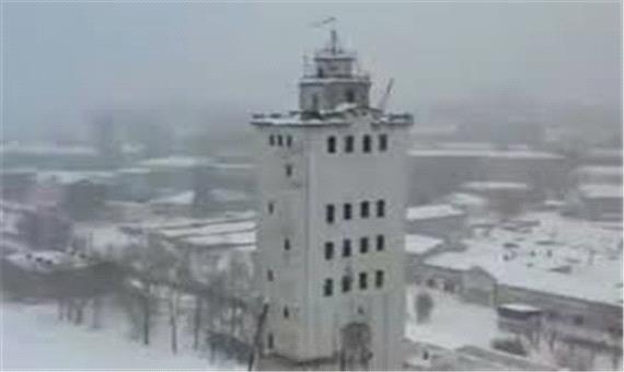 فرو ریختن یک برج در روسیه