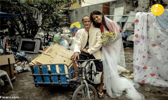جشن عروسی زوج بی‌خانمان پس از 24 سال