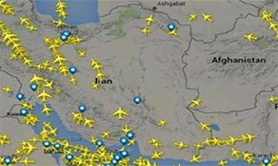 پرتقاضا ترین  خطوط  هوایی  ایران  برای  پروازهای  عبوری