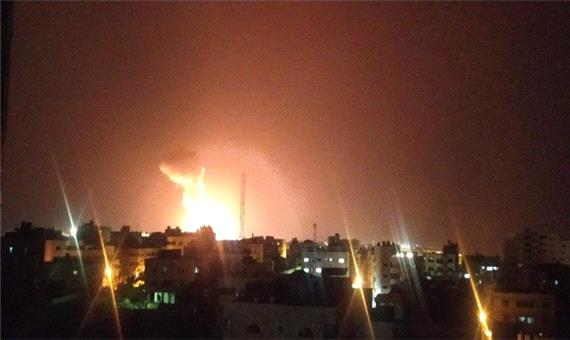 شنیده شدن صدای انفجار جنوب نوار غزه