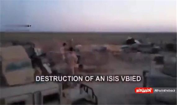 لحظه ی انهدام خودروی انتحاری داعش توسط ارتش عراق