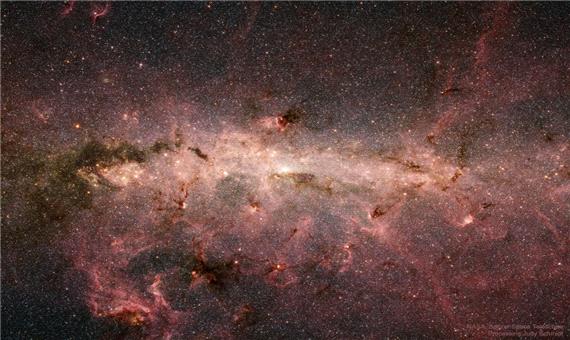 نگاهی فروسرخ به مرکز کهکشان راه شیری