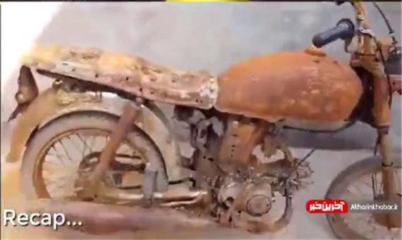 بازسازی موتورسیکلت قدیمی