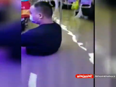 وضعیت عجیب مردم چین در داخل مترو!