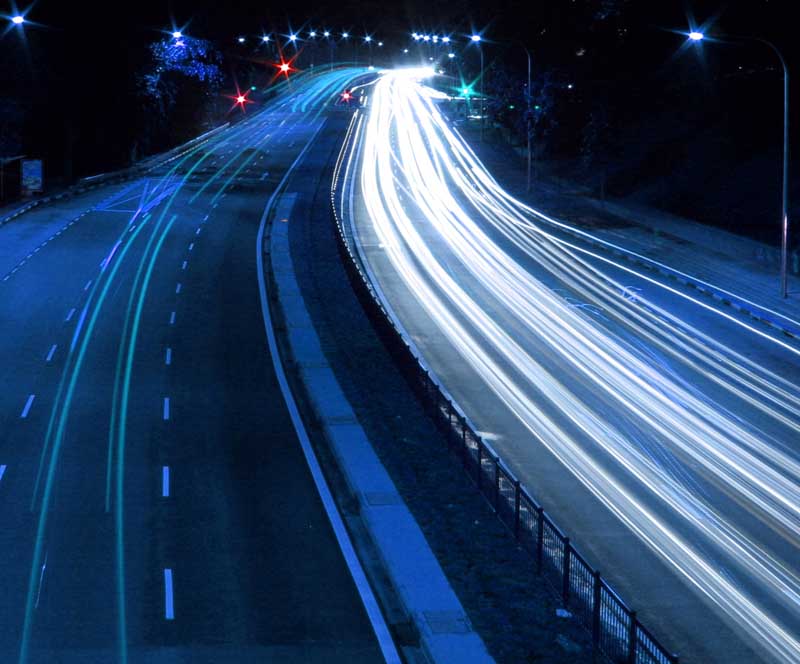 نورپردازی دیدنی جاده های بلژیک برای شب