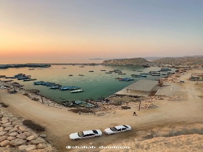 اسکله زیبای بندر تبن شهر کوشکنار غرب هرمزگان