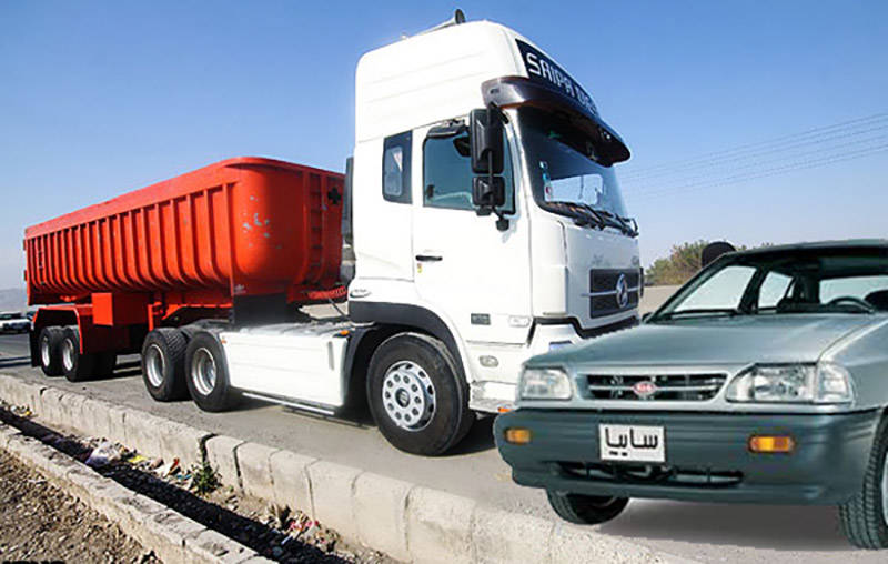 پراید تریلی رو بکسل کرده !!!