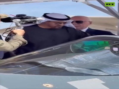 وقتی جنگنده روسی سوخو۵۷ توجه بن‌زاید را جلب کرد!