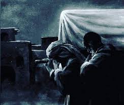 اشک مولا بر بالین حضرت زهرا(س)