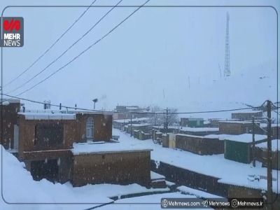 بارش سنگین اولین برف پاییزی در آذربایجان غربی