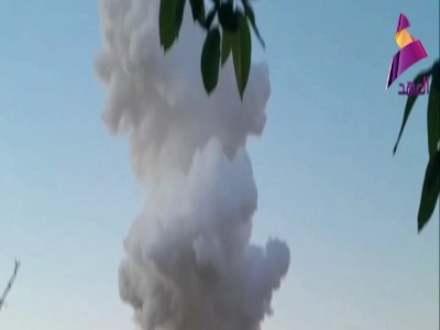 انفجار مهیب در حماه سوریه