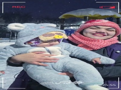 شادی اصفهانی‌ها در روز برفی
