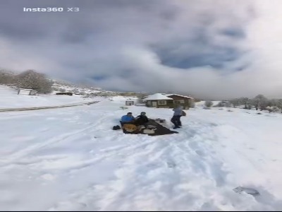 یک تصویر ۳۶۰ درجه از برف اخیر اولسبلنگاه ماسال گیلان