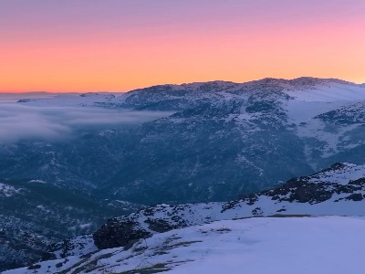 زاویه‌ای جذاب از ارتفاعات اردبیل در زمستان