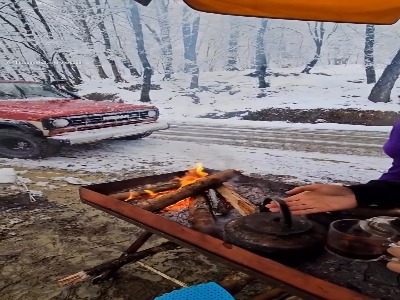 جاده برفی دالخانی رامسر
