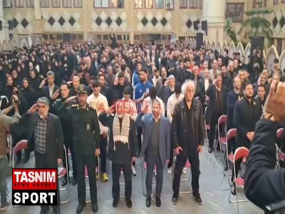 سلام نظامی جامعه ورزش در مراسم سالگرد شهید سلیمانی