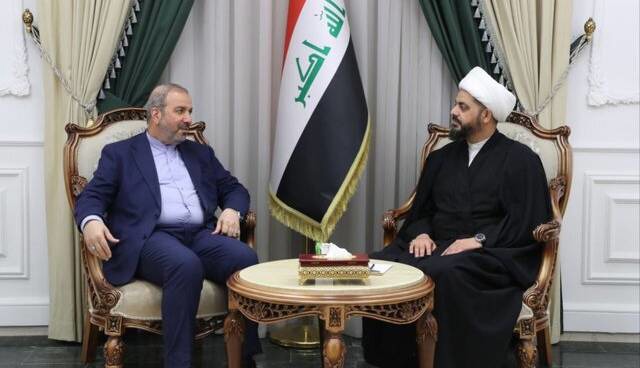 تاکید دبیرکل جنبش عصائب اهل حق عراق بر پشتیبانی ایران در برابر تهدیدها