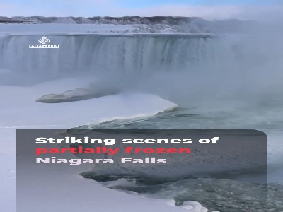 آبشار نیاگارا یخ زد!