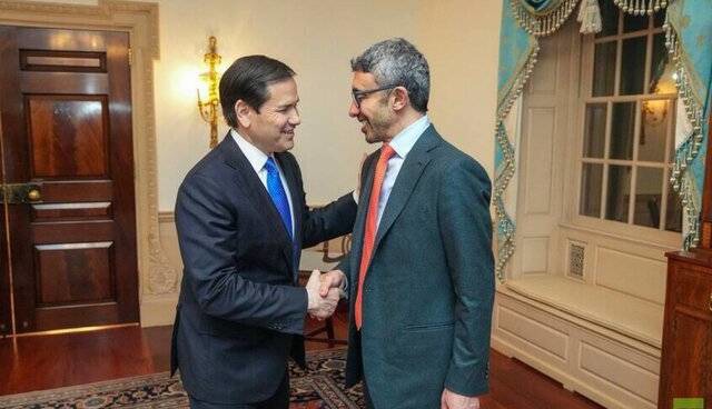 رایزنی روبیو و بن زاید درباره طرح ترامپ و شورای صلح غزه