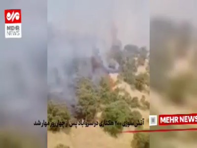 مهار حریق در جنگل‌های سروآباد کردستان پس از ۴ روز تلاش