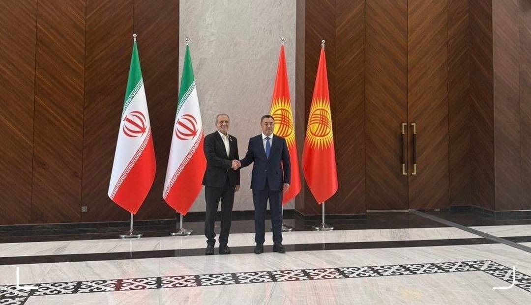 دیدار روسای‌جمهور ایران و قرقیزستان در حاشیۀ اجلاس شانگهای