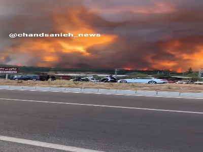 آتش‌سوزی گسترده جنگلی در آنتالیا