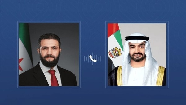تماس الجولانی با رئیس امارات پس از بازگشت از ریاض
