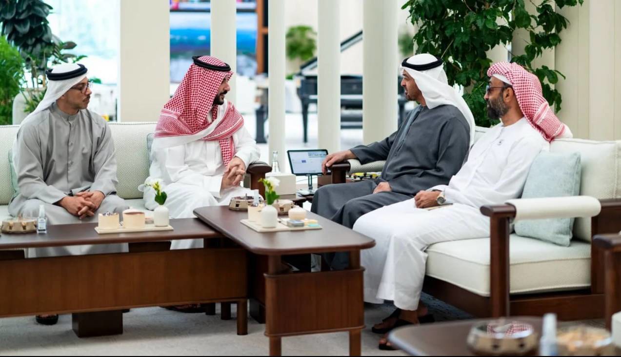 دیدار رئیس امارات با وزیر دفاع عربستان